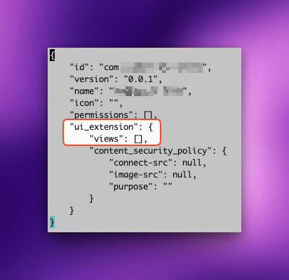 Stripe app ui configuration